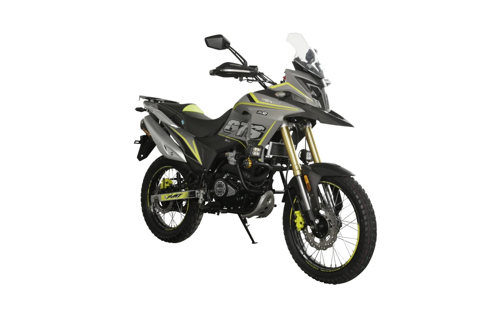 Moto Vento GTS 300 gris mate, sobre fondo transparente