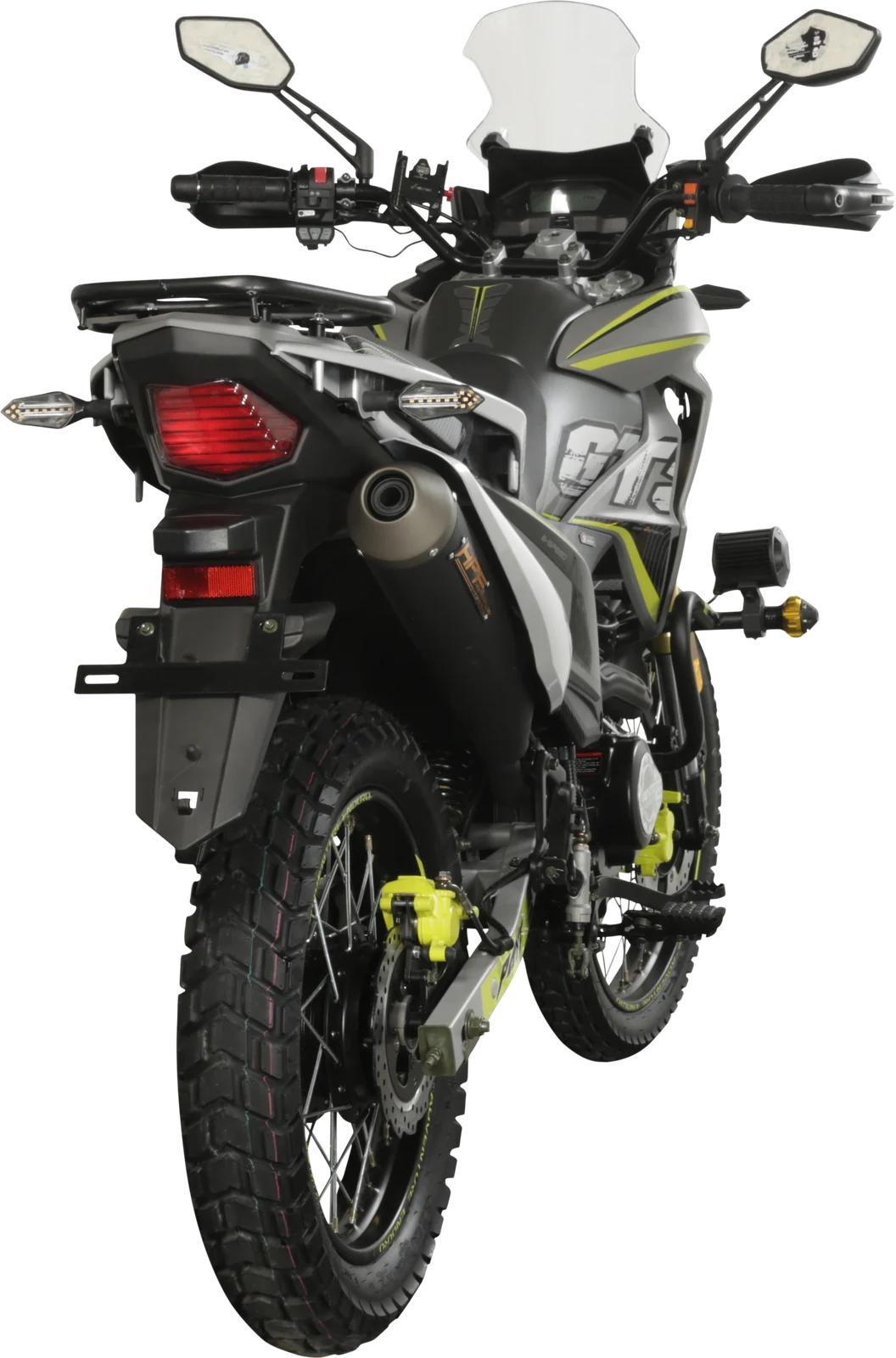 Moto Vento GTS 300 gris mate, vista trasera
