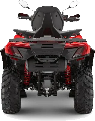 ATV QJ Motor SFA 600 rojo, vista trasera